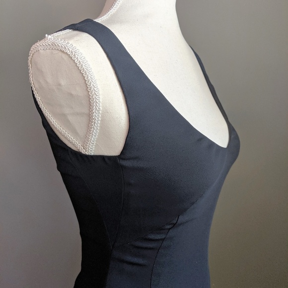 Vintage Moschino Ruffle Hem Cocktail Dress - Picture 3 of 8